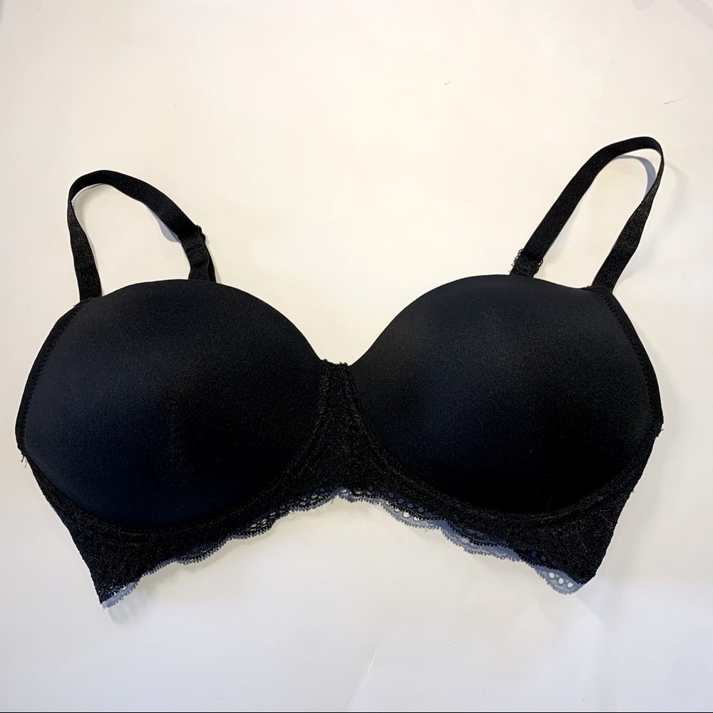 34D Affinitas Intimates black lace band bra
